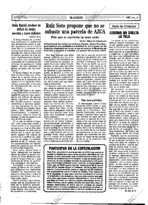 ABC MADRID 19-09-1985 página 39