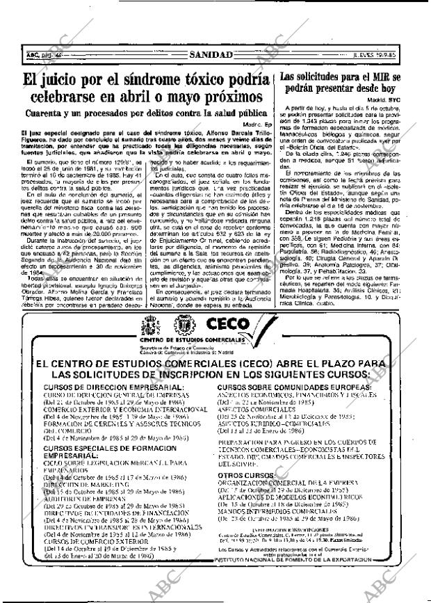 ABC MADRID 19-09-1985 página 46