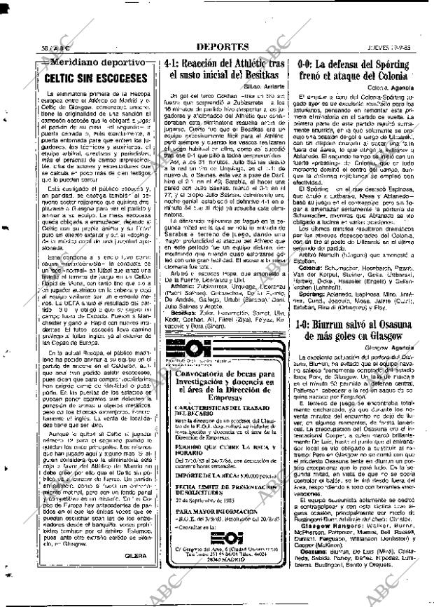 ABC MADRID 19-09-1985 página 58