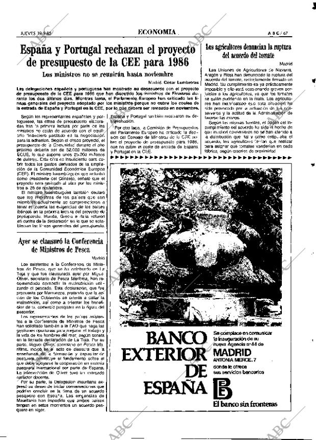 ABC MADRID 19-09-1985 página 67
