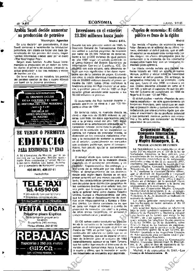 ABC MADRID 19-09-1985 página 68