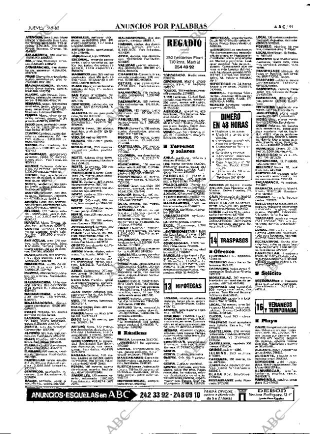 ABC MADRID 19-09-1985 página 91