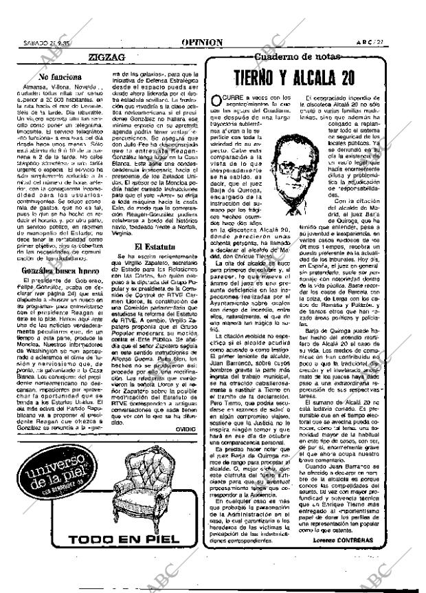 ABC MADRID 21-09-1985 página 21