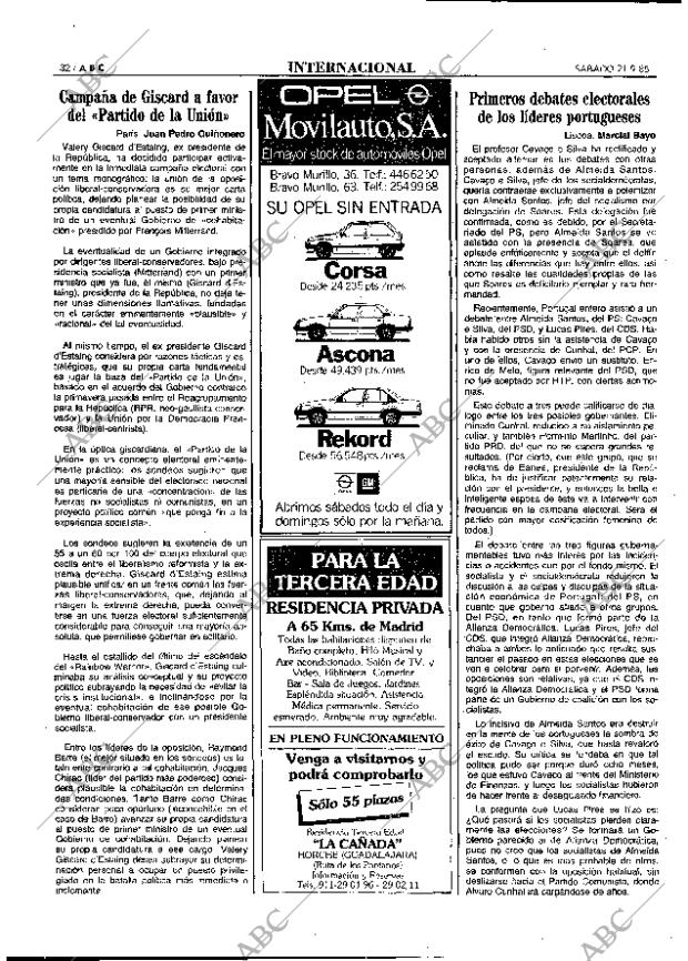 ABC MADRID 21-09-1985 página 32