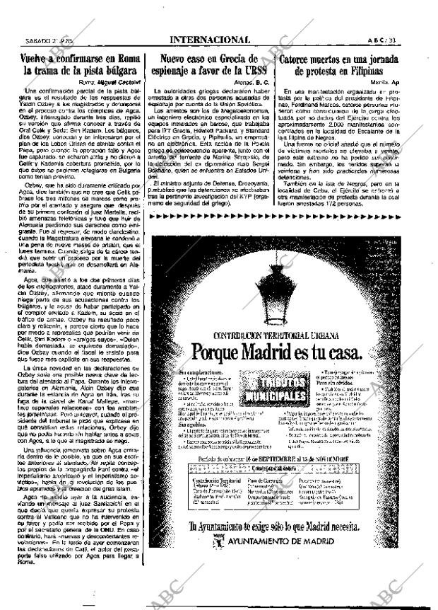 ABC MADRID 21-09-1985 página 33