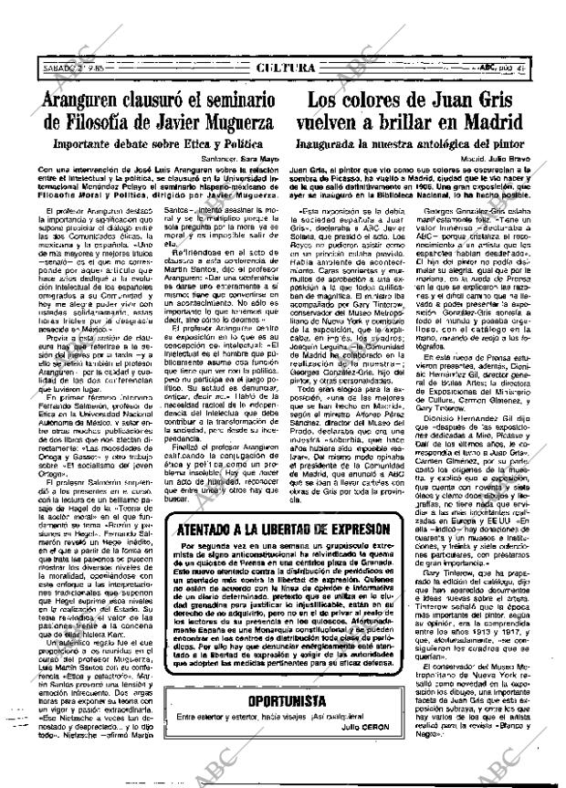 ABC MADRID 21-09-1985 página 41