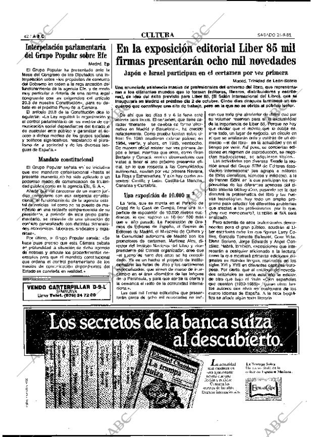 ABC MADRID 21-09-1985 página 42