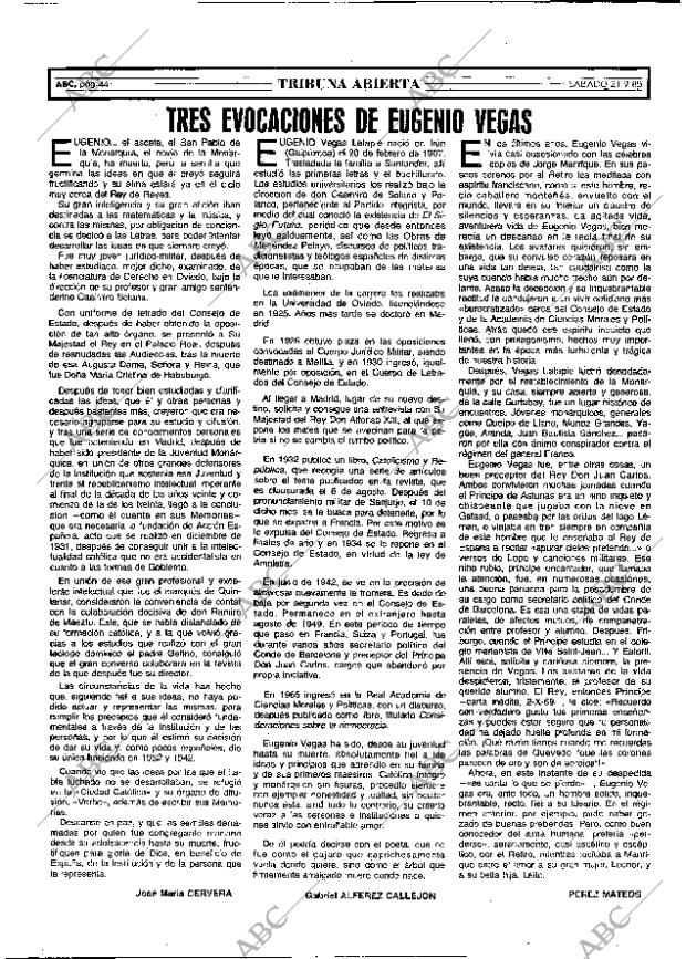 ABC MADRID 21-09-1985 página 44