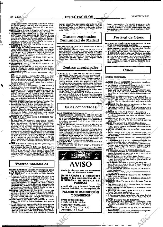 ABC MADRID 21-09-1985 página 80