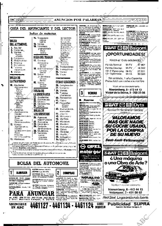 ABC MADRID 21-09-1985 página 84