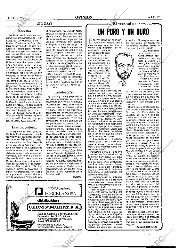 ABC MADRID 23-09-1985 página 17