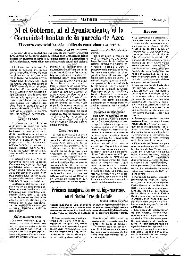 ABC MADRID 23-09-1985 página 33