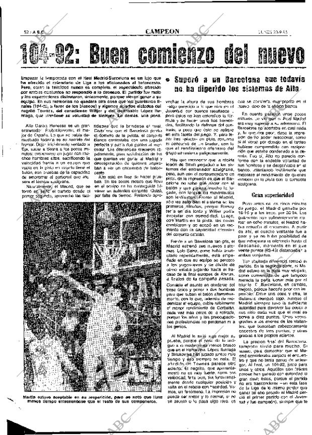 ABC MADRID 23-09-1985 página 52