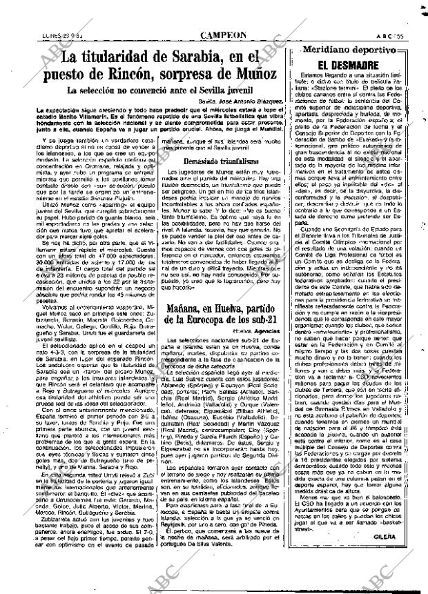 ABC MADRID 23-09-1985 página 55