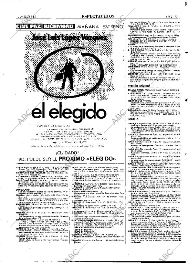 ABC MADRID 23-09-1985 página 75