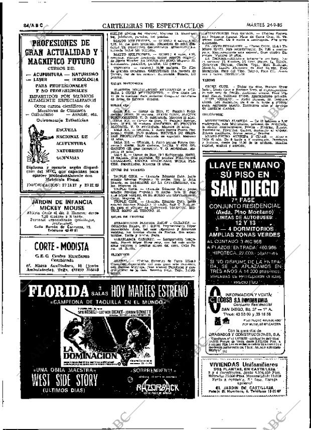 ABC SEVILLA 24-09-1985 página 84