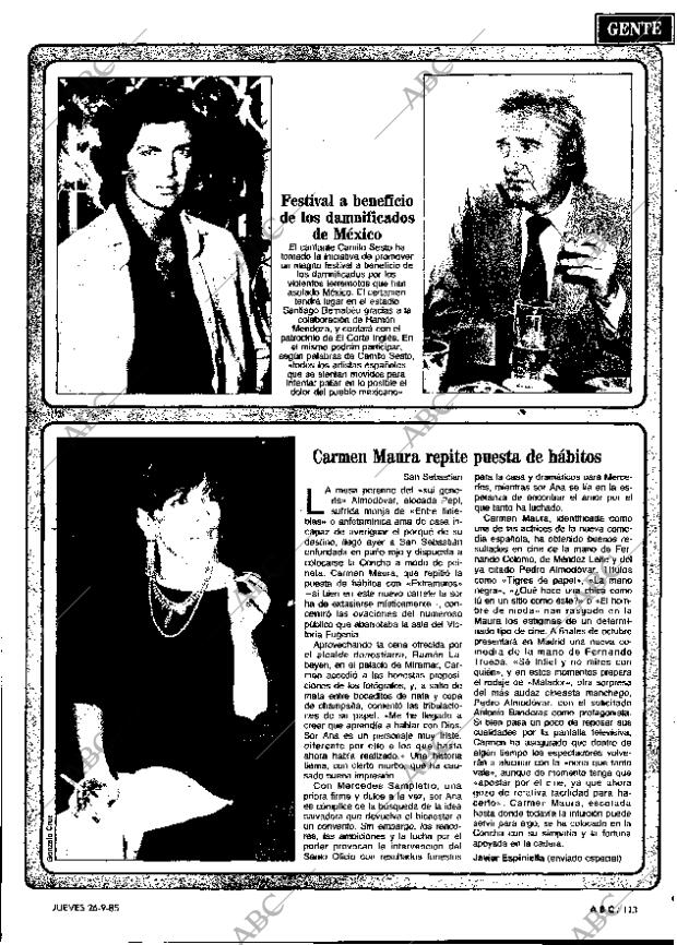 ABC MADRID 26-09-1985 página 113