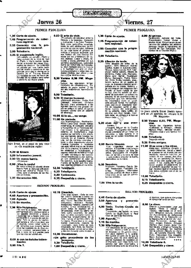 ABC MADRID 26-09-1985 página 118