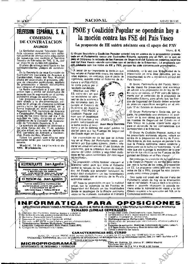 ABC MADRID 26-09-1985 página 30