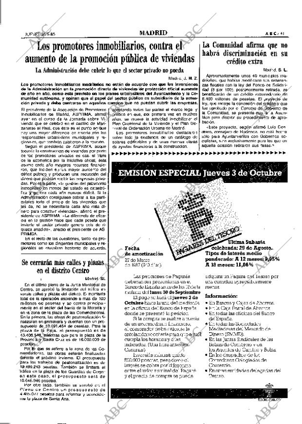 ABC MADRID 26-09-1985 página 41