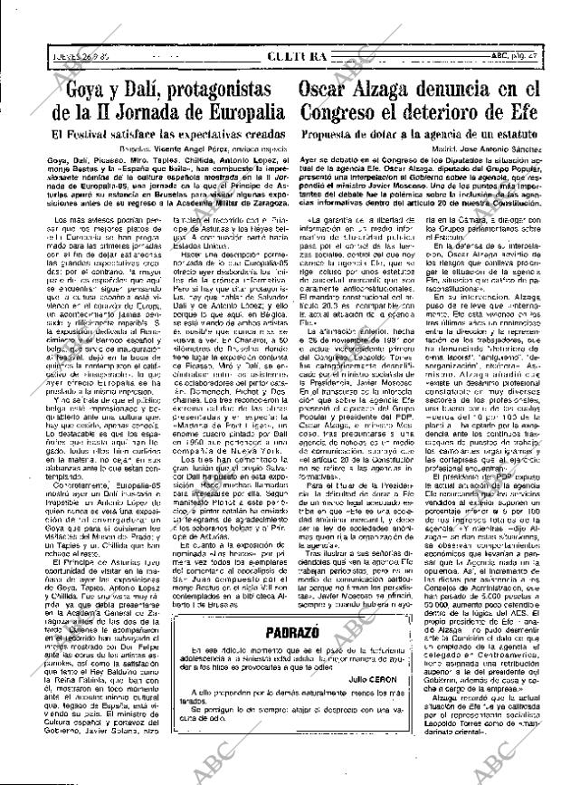 ABC MADRID 26-09-1985 página 47