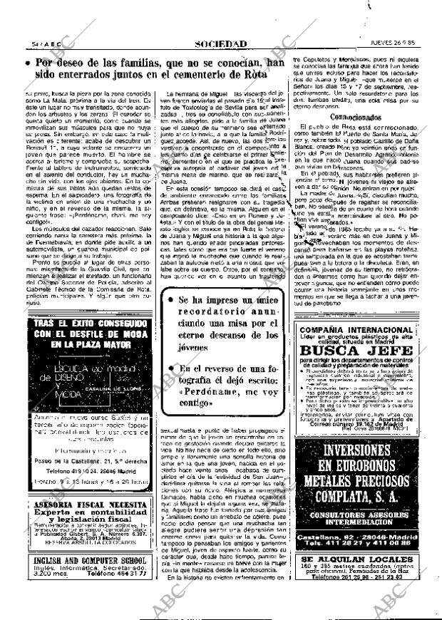 ABC MADRID 26-09-1985 página 54