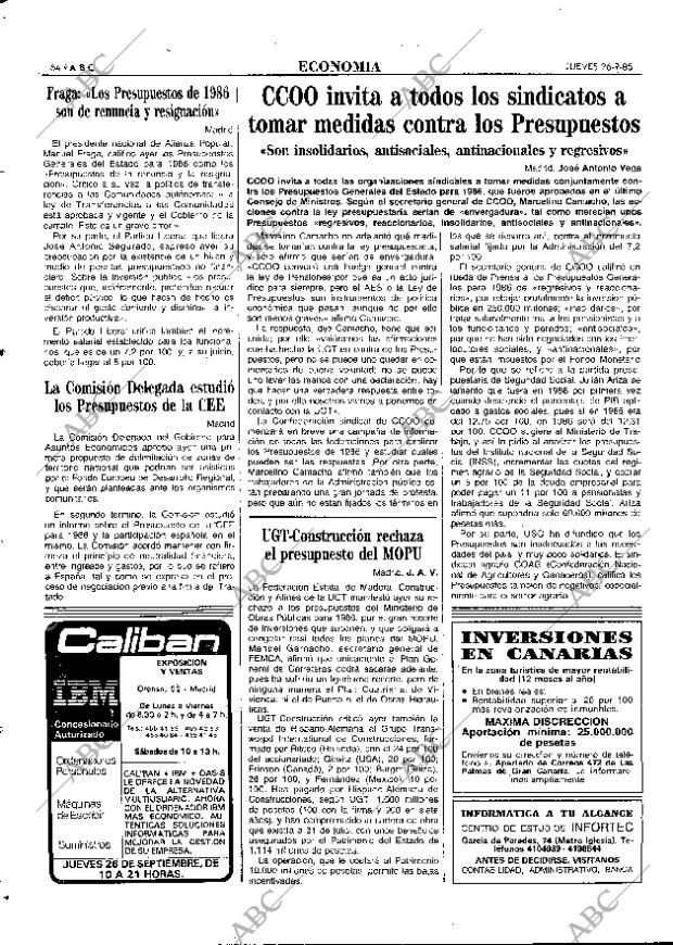 ABC MADRID 26-09-1985 página 64