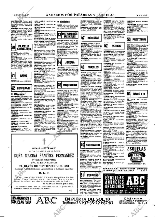 ABC MADRID 26-09-1985 página 99