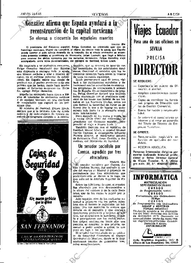 ABC SEVILLA 26-09-1985 página 47