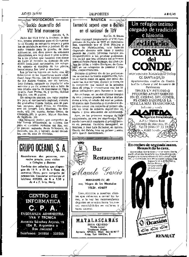 ABC SEVILLA 26-09-1985 página 57
