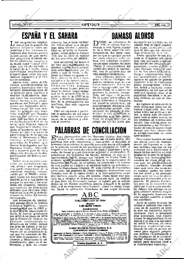ABC MADRID 28-09-1985 página 15