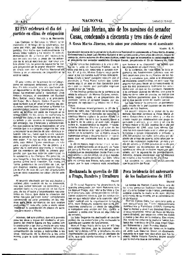 ABC MADRID 28-09-1985 página 20
