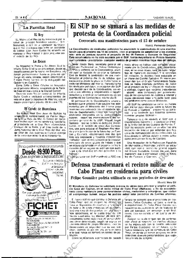 ABC MADRID 28-09-1985 página 22