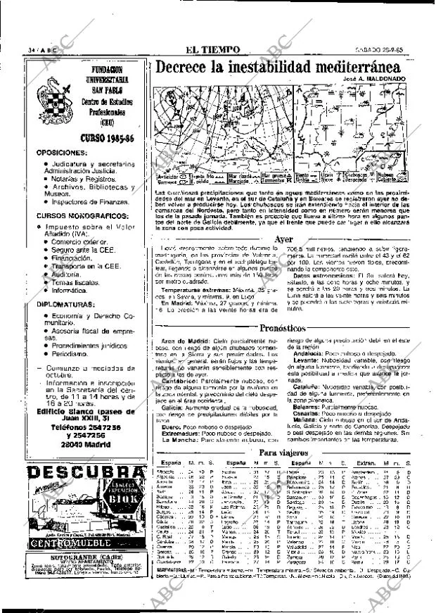 ABC MADRID 28-09-1985 página 34