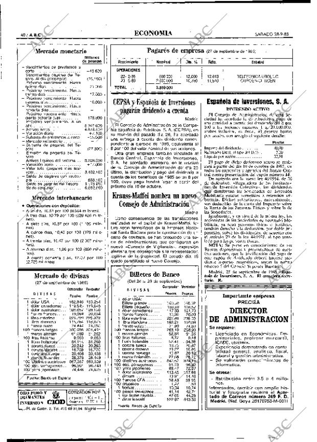 ABC MADRID 28-09-1985 página 40