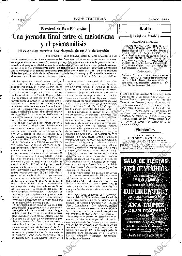 ABC MADRID 28-09-1985 página 72