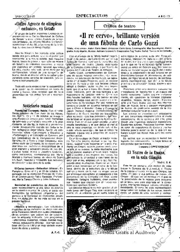 ABC MADRID 28-09-1985 página 73