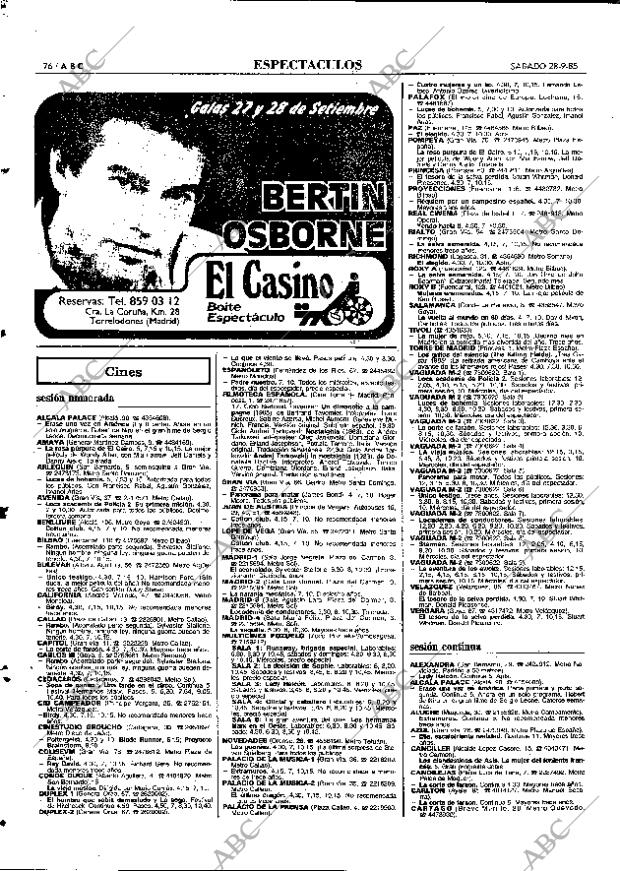 ABC MADRID 28-09-1985 página 76