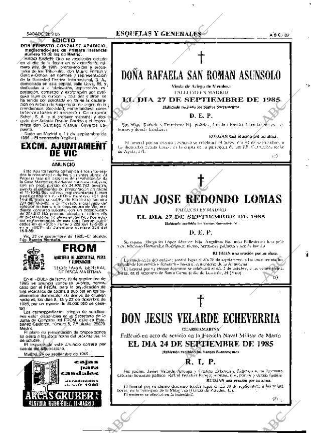 ABC MADRID 28-09-1985 página 89