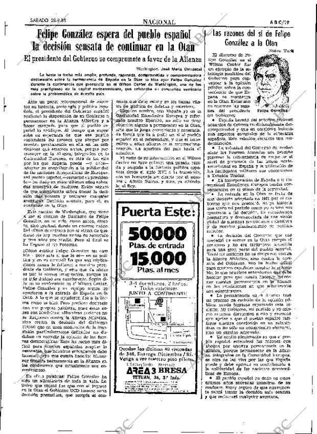 ABC SEVILLA 28-09-1985 página 19