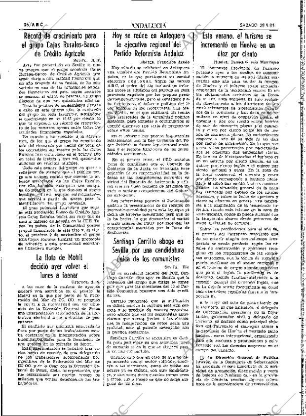 ABC SEVILLA 28-09-1985 página 26