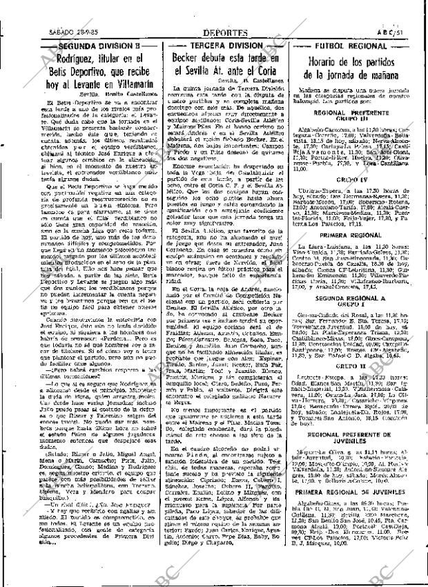 ABC SEVILLA 28-09-1985 página 51