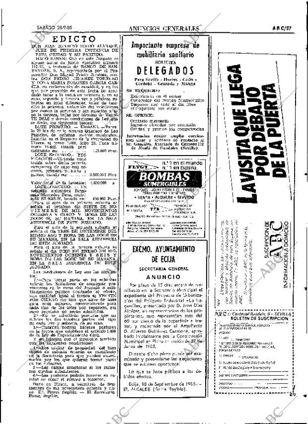 ABC SEVILLA 28-09-1985 página 57