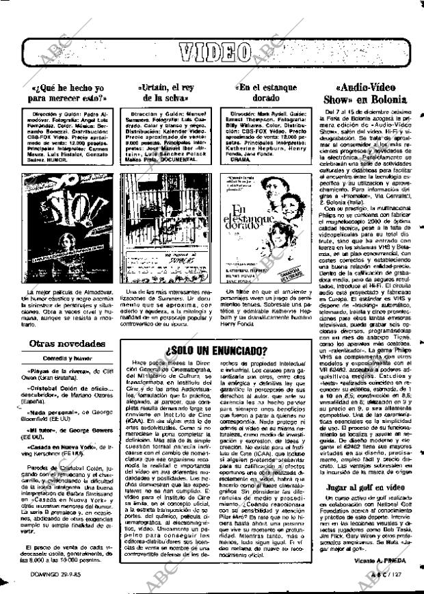 ABC MADRID 29-09-1985 página 127