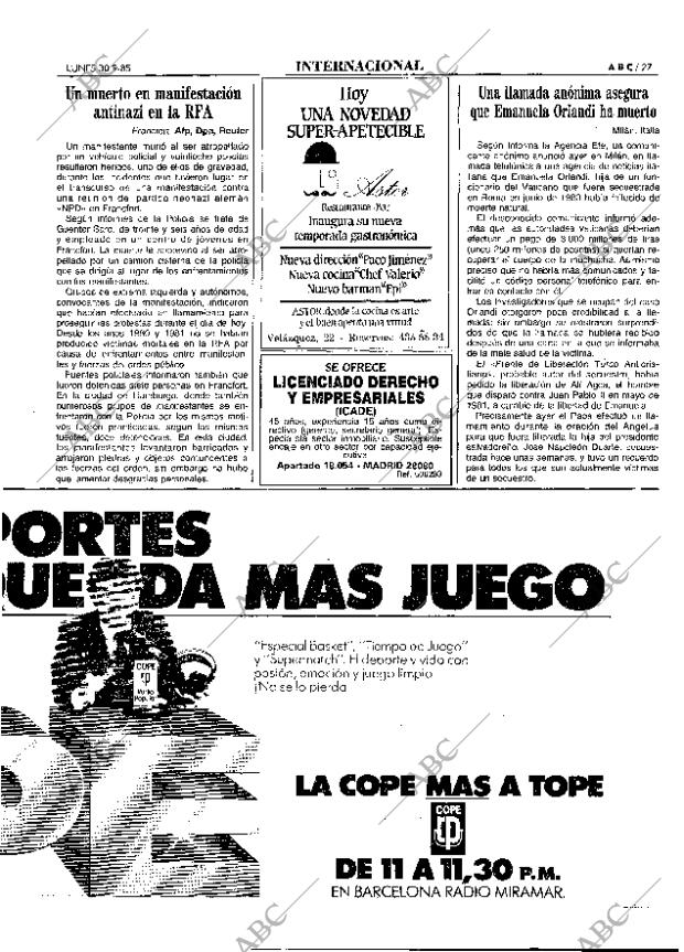 ABC MADRID 30-09-1985 página 27