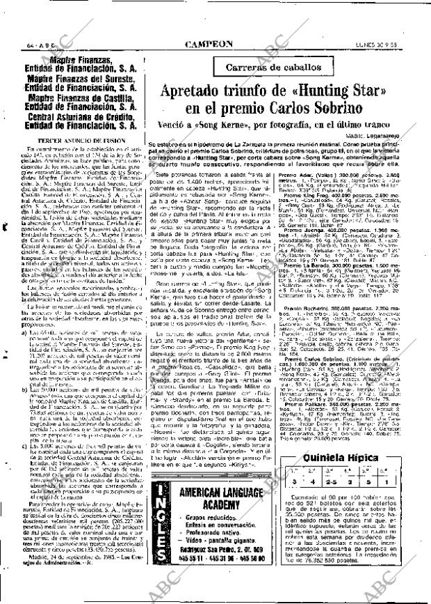 ABC MADRID 30-09-1985 página 64