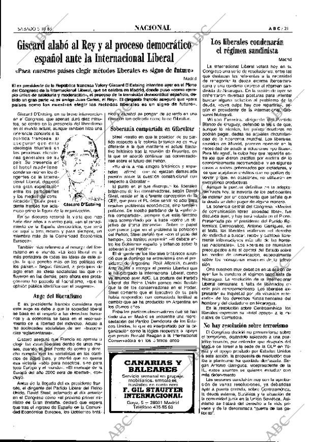 ABC MADRID 05-10-1985 página 21