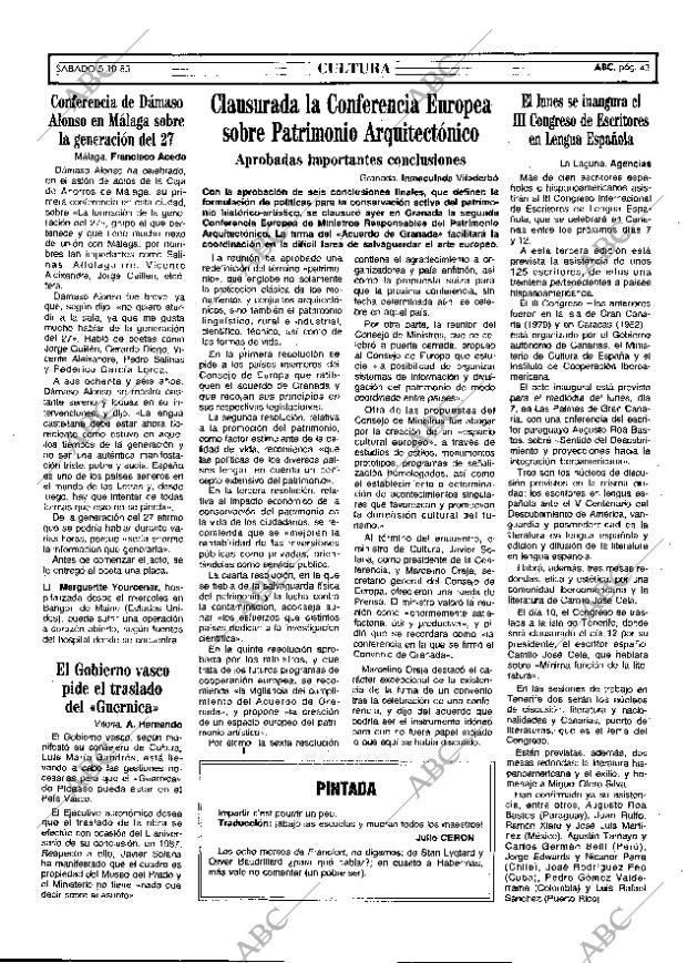 ABC MADRID 05-10-1985 página 43