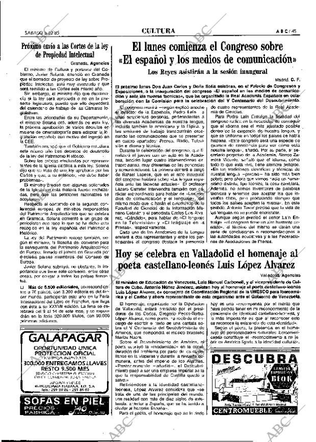 ABC MADRID 05-10-1985 página 45