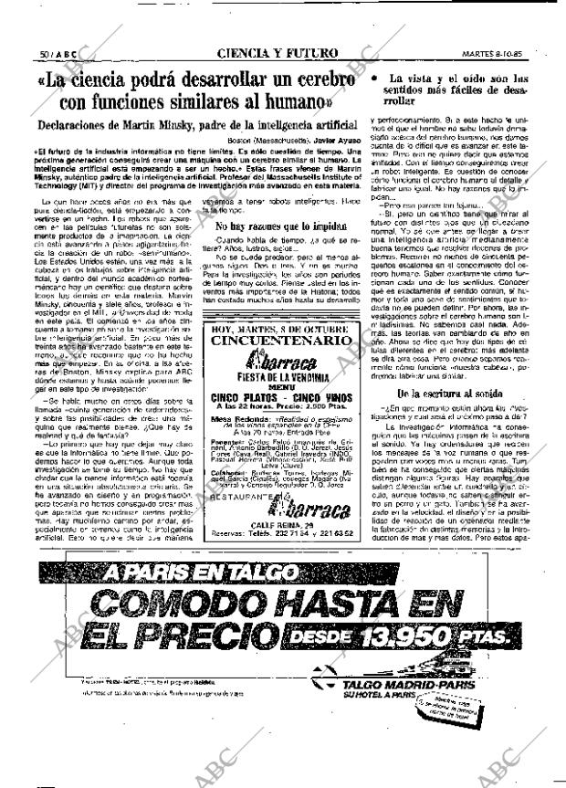 ABC MADRID 08-10-1985 página 50